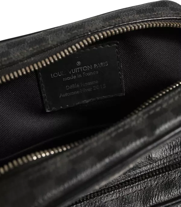 LOUIS VUITTON Black Damier Graphite Canvas Amazon Christopher Nemeth Shoulder Bag thumbnail 6